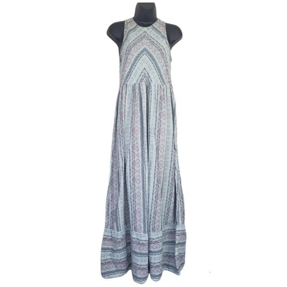 True Craft Mixed Print Maxi Dress